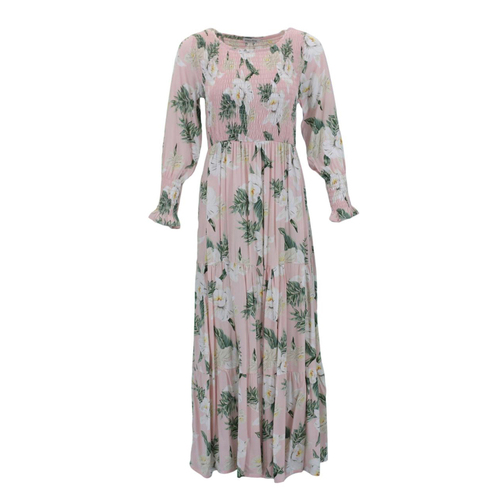 FIL Women's Shirred Summer Dress w Pockets - D [Size: 8]