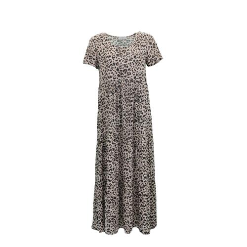 FIL Women's Short Sleeve Maxi Summer Dress - C [Size: 8]
