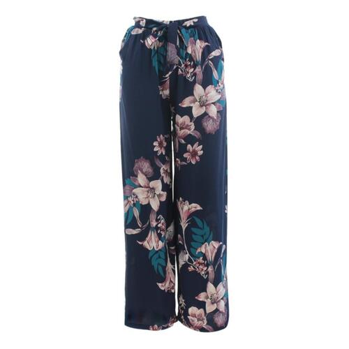 FIL Women's Wide Leg Harem Pants - Floral A/Navy [Size: 8]