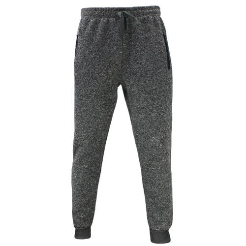 FIL Adult Men's Track Pants Zipped Pockets Cuffed - Dark Grey Marle [Size: 2XL]
