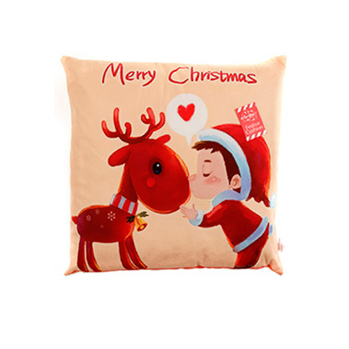 Christmas Cushion Cover w Insert - Reindeer A