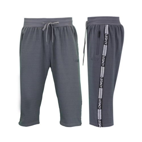FIL Men's 3/4 Long Shorts w Zip Pockets - Legacy/ Charcoal [Size: S]