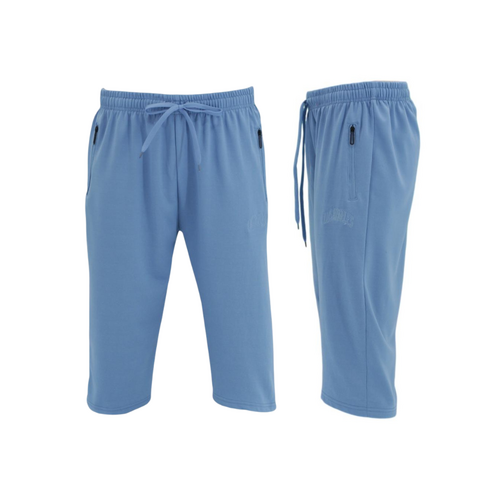 FIL Men's 3/4 Long Shorts w Zip Pockets - Los Angeles/Blue [Size: M]