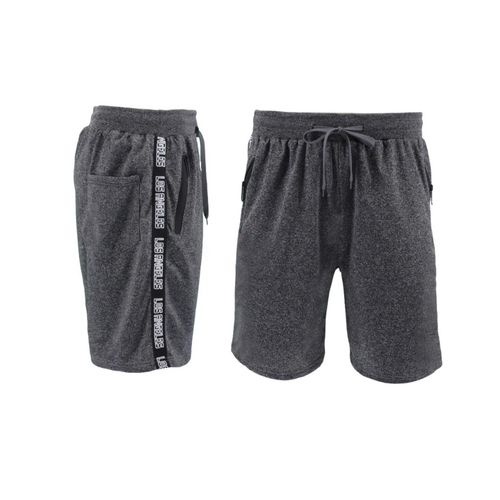 FIL Men's Shorts w Zipped Pockets - Los Angeles D- Dark Grey [Size: S]