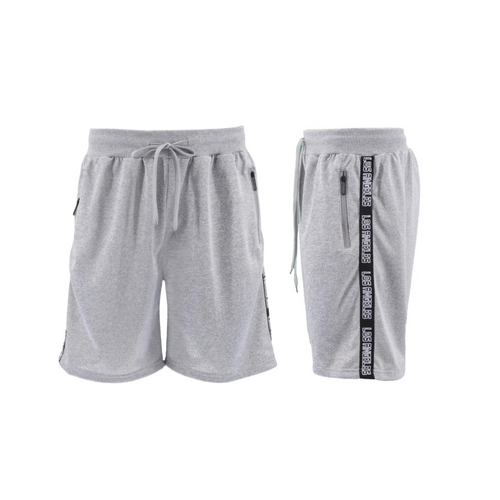 FIL Men's Shorts w Zipped Pockets - Los Angeles D- Light Grey [Size: S]