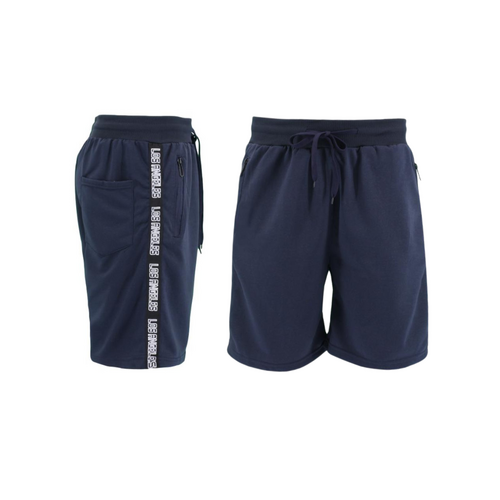 FIL Men's Shorts w Zipped Pockets - Los Angeles D- Navy [Size: S]