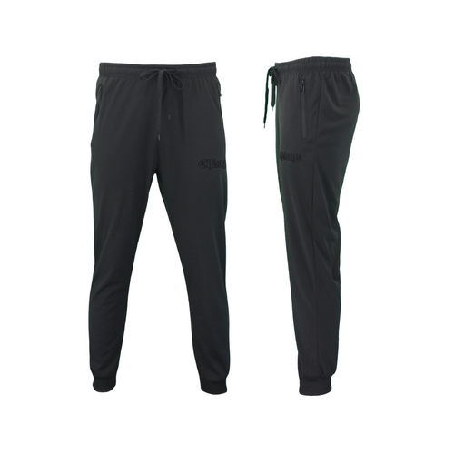 FIL Men's Lightweight Track Pants w Zip Pockets - Chicago - Black [Size: S]