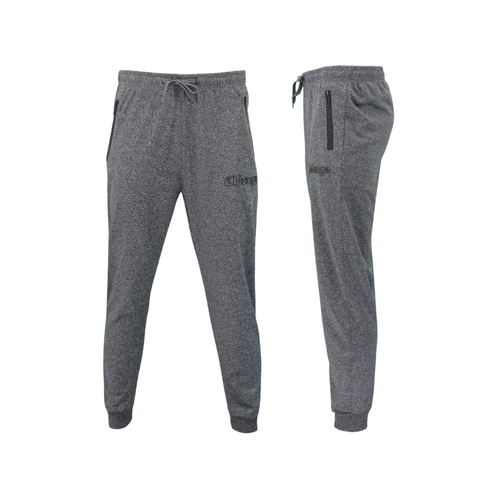 FIL Men's Lightweight Track Pants w Zip Pockets - Chicago - Dark Grey [Size: S]