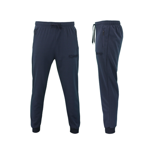 FIL Men's Lightweight Track Pants w Zip Pockets - Chicago - Navy [Size: S]