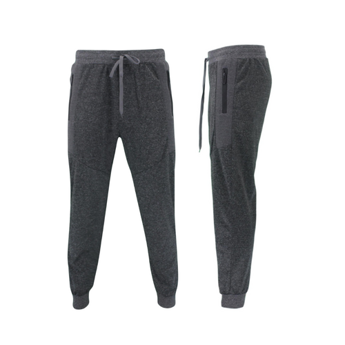 FIL Men's Lightweight Track Pants w Zip Pockets - Dark Grey [Size: S]