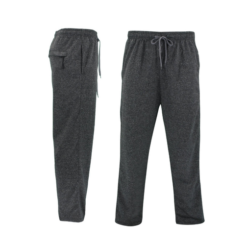 FIL Men's Lightweight Track Pants w Zipped Pocket - Dark Grey [Size: S]
