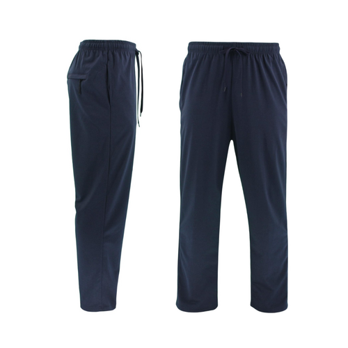 FIL Men's Lightweight Track Pants w Zipped Pocket - Navy [Size: S]