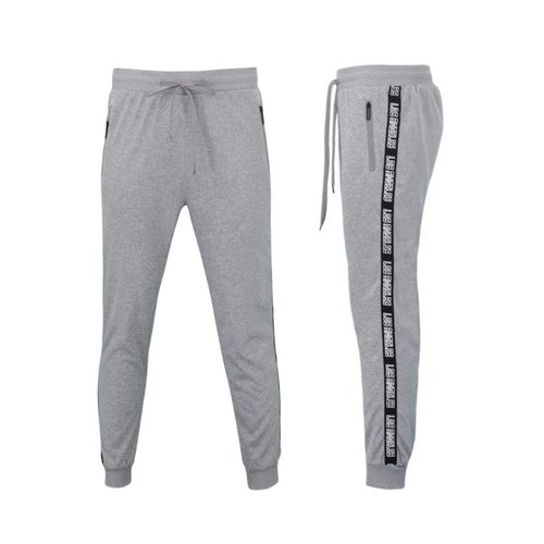 FIL Mens Lightweight Track Pants Zip Pockets - Los Angeles - Light Grey [Size: S]