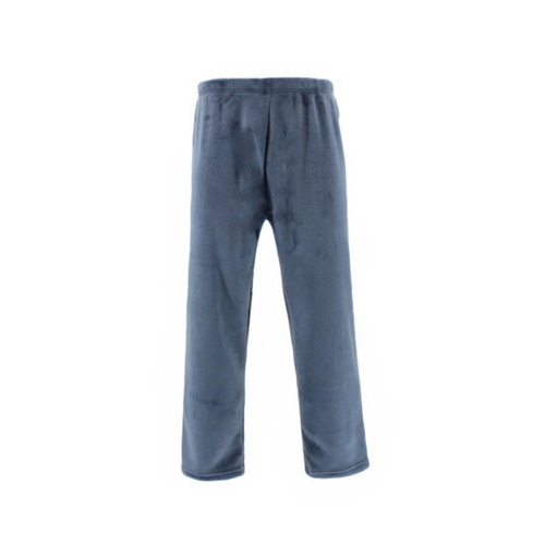 Mens Plush Fleece Pyjama Lounge Pants  - Dusty Blue [Size: S]