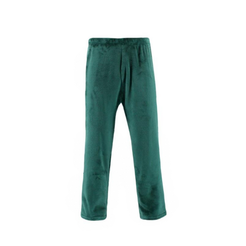 Mens Plush Fleece Pyjama Lounge Pants  - Fern Green [Size: 2XL]