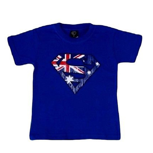 Kids Baby T Shirt Australian Australia Souvenir Cotton Superman [Size: 0]