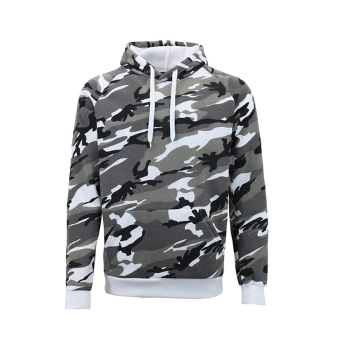 FIL Adult Men's Hoodie Pullover Hooded Jumper Camouflage/Grey Camo [Size: XS]