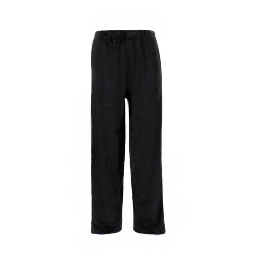 FIL Women's Soft Plush Lounge Pajama Pants Fleece Sleepwear - Black [Size: 8]