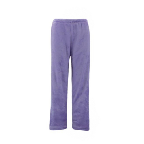 FIL Women's Soft Plush Lounge Pajama Pants Fleece Sleepwear - Purple [Size: 8]