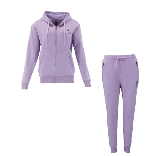 FIL Women's Fleece Tracksuit 2pc Set - Rose/ Light Purple [Size: 8]