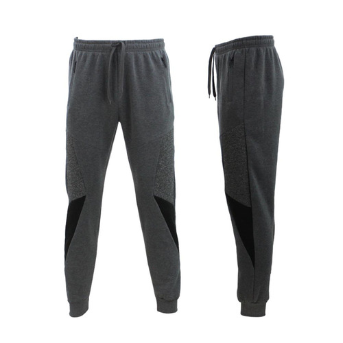 FIL Men's Fleece Track Pants Joggers Sweat Pants Zip Pocket/Dark Grey [Size: S]
