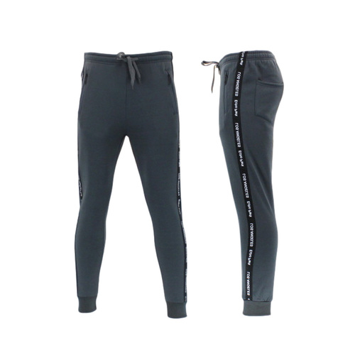 FIL Men's Fleece Track Pants Zipped Pockets LOS ANGELES - Charcoal [Size: S]