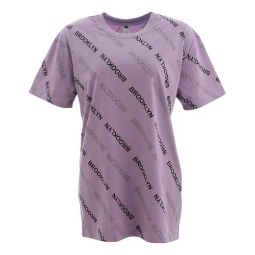 Unisex Cotton T-Shirt - BROOKLYN - Lavender [Size: S]