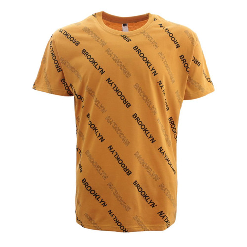 Unisex Cotton T-Shirt - BROOKLYN - Yellow [Size: S]