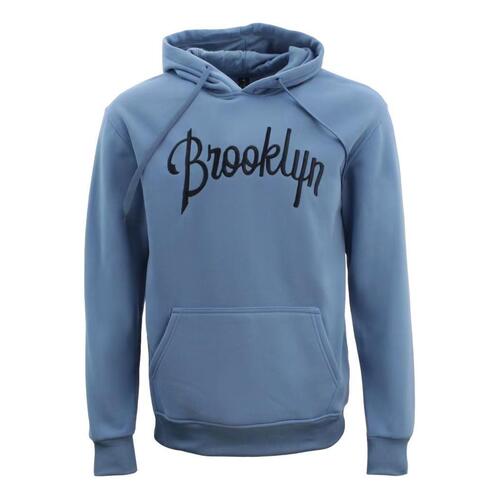FIL Men's Fleece Hoodie Embroidered BROOKLYN - Blue [Size: S]