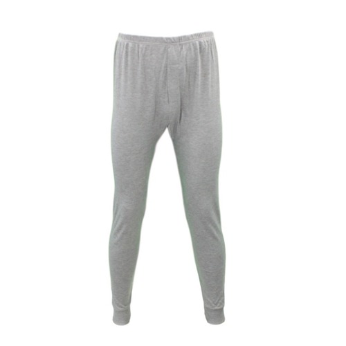 FIL Men's Cotton Thermal Pants Underwear - Men's Long Johns - Grey [Size: S]