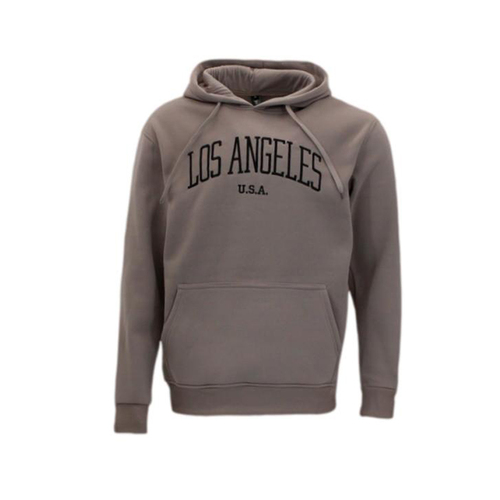 FIL Men's Fleece Hoodie - LOS ANGELES/Latte [Size: S]