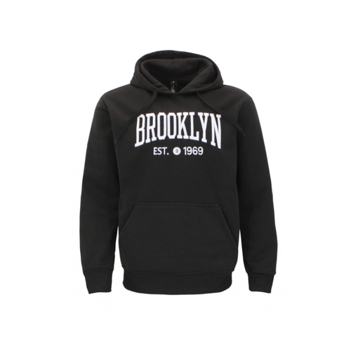 FIL Men's Fleece hoodies Embroidered Brooklyn - Black [Size: S]