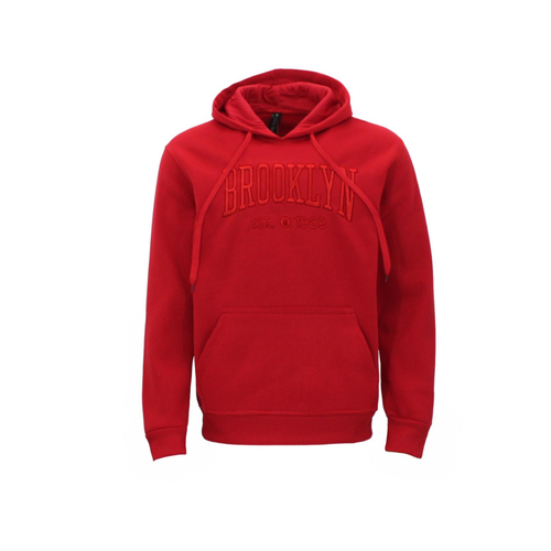 FIL Men's Fleece hoodies Embroidered Brooklyn - Red [Size: S]