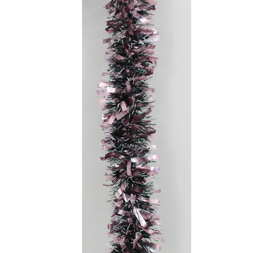 5x Luxury Christmas Tinsel Garland - Snow Tips_Purple Mixed(2M)