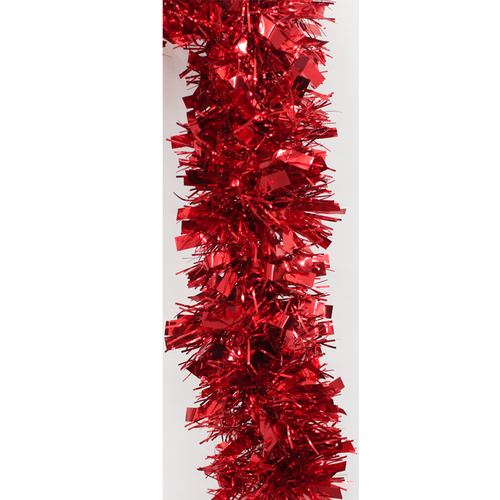 5x Luxury Christmas Tinsel Garland - Red mixed (2M)