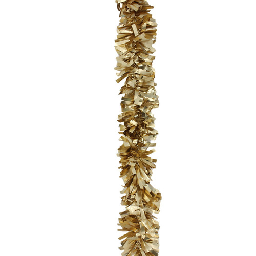 5x Luxury Christmas Tinsel Garland - Gold Thick Matt