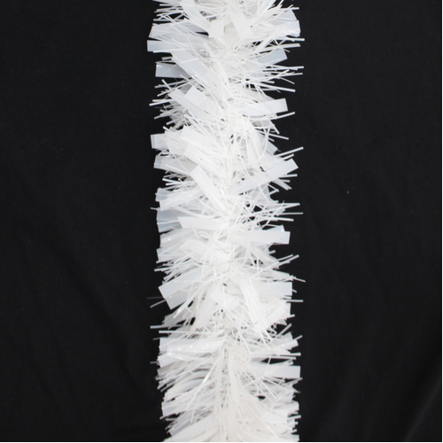 5x Luxury Christmas Tinsel Garland - White Mixed