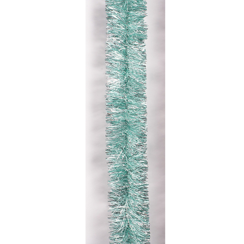 5x Luxury Christmas Tinsel Garland - Two Tone_Mint Silver (2M