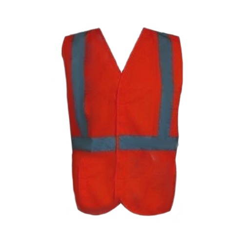 Hi-Vis Workwear Safety Vest with Reflective Tape - Orange [Size: S]