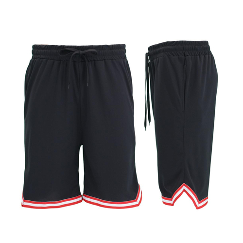 FIL Men's Basketball Shorts 3 Pockets - Black/Red [Size: S]