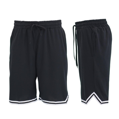 FIL Men's Basketball Shorts 3 Pockets - Black/White [Size: S]