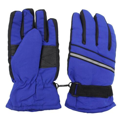 FIL Kid's Insulated Ski Gloves - Blue/Black 4-7
