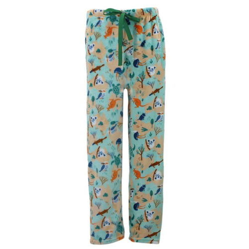 FIL Women's Plush Fleece Pyjama Lounge - L. Green/Oz Animals [Size: 10-12]