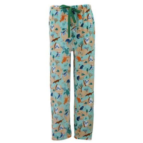 FIL Women's Plush Fleece Pyjama Lounge - L. Green/Oz Animals [Size: 14-16]