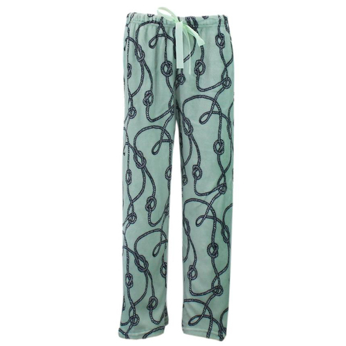 FIL Women's Plush Fleece Pyjama Lounge - L. Green/Knotted String [Size: 8-10]