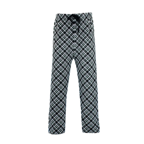 FIL Men's Plush Fleece Pyjama Lounge Pants - Blue/Plaid [Size: 2XL]