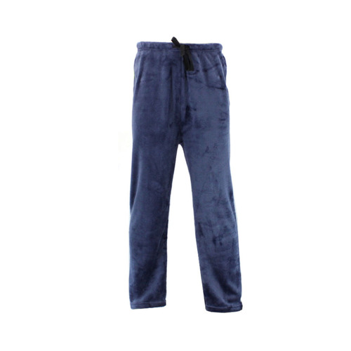 Men's Plush Fleece Pyjama Lounge Pants - Navy [Size: M]