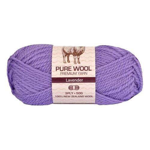 5x 50g Wool Knitting Yarn 3 Ply Super Soft Acylic - #969 Lavender