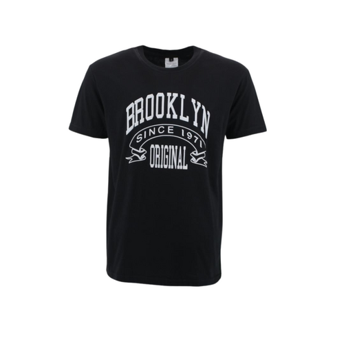 FIL Men's Cotton T-Shirt - Brooklyn B - Black [Size: S]